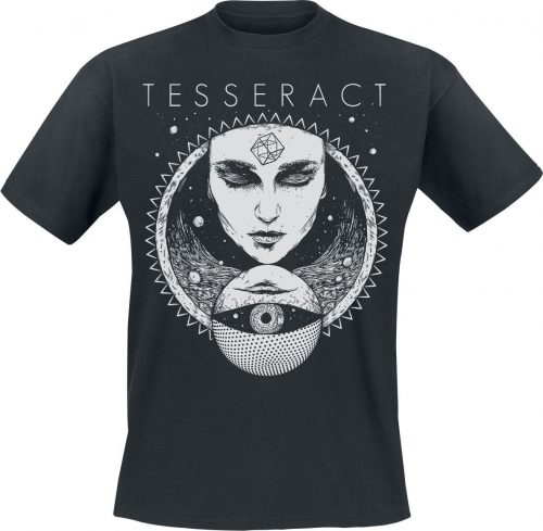 Tesseract Face Tričko černá