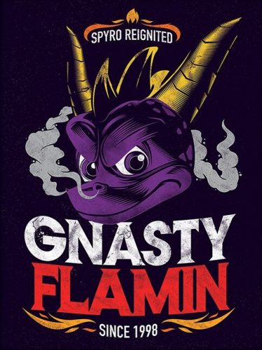 Spyro - The Dragon Gnasty Flamin' Zarámovaný obraz vícebarevný