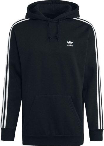 Adidas Mikina 3 Stripes Mikina s kapucí černá