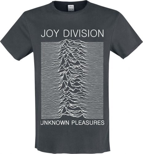 Joy Division Amplified Collection - Unknown Pleasures Tričko charcoal