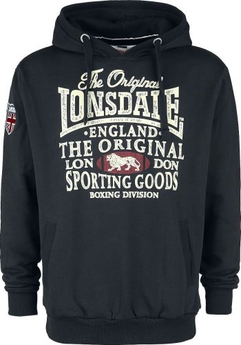 Lonsdale London Exinster Mikina s kapucí černá