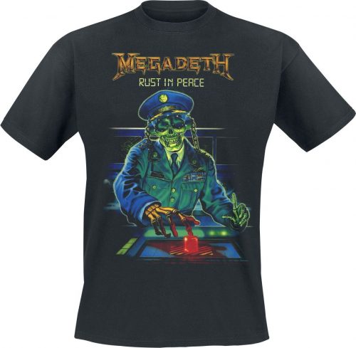 Megadeth General Vic Button Tričko černá