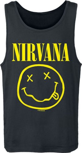 Nirvana Smiley Tank top černá