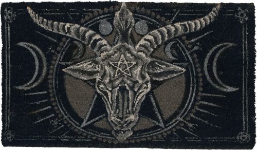 Nemesis Now Rohožka Baphomet Rohožka cerná/šedá/bílá