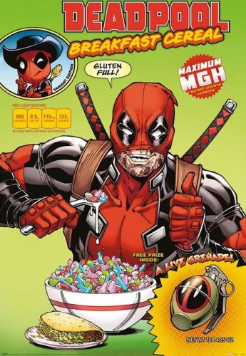 Deadpool Cereal plakát vícebarevný