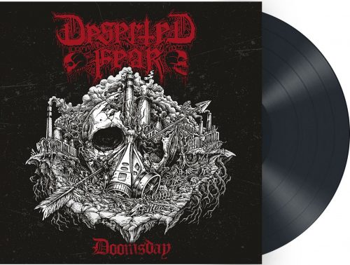 Deserted Fear Doomsday LP a plakát černá