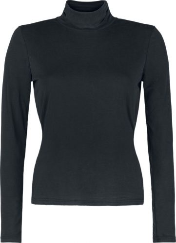 Urban Classics Ladies Modal Turtleneck Longsleeve Dámské tričko s dlouhými rukávy černá