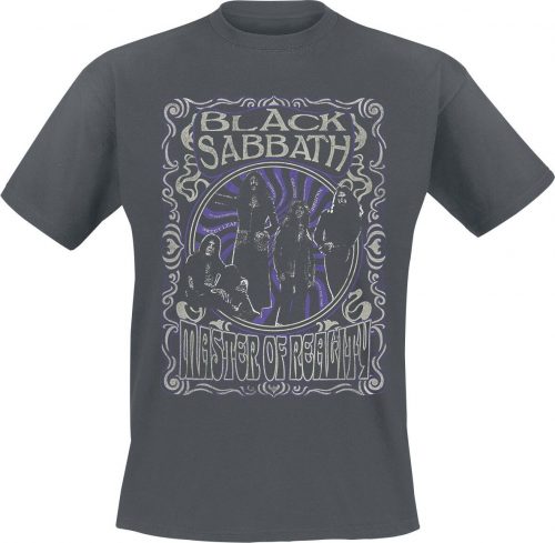 Black Sabbath Master Of Reality Vintage Tričko charcoal