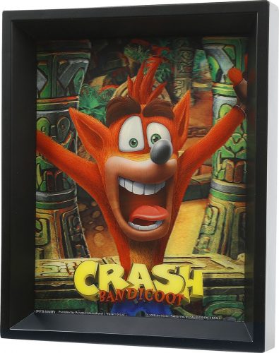 Crash Bandicoot 3D obrázek Mask Power Up Zarámovaný obraz vícebarevný