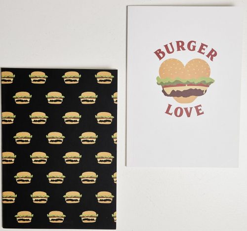 Urban Classics Balenie 2 ks zošitov Burger Love sada notesu standard