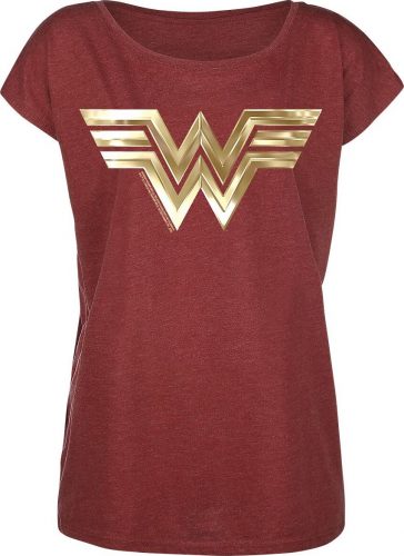 Wonder Woman Golden Symbol Dámské tričko směs červené