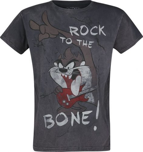 Looney Tunes Tasmanian Devil - Rock To The Bone! Tričko šedá