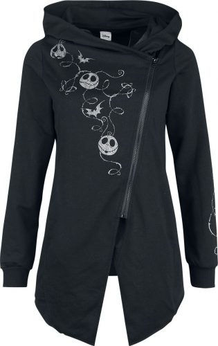 The Nightmare Before Christmas Jack Skellington Dámská mikina s kapucí na zip černá