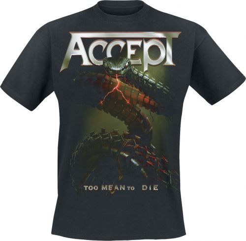 Accept Too Mean To Die Tričko černá