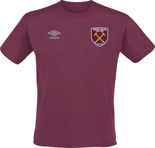 West Ham United Tričko s malým logem Umbro Tričko tmavě červená