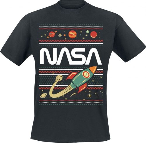 NASA Nasa Fair Isle Tričko černá