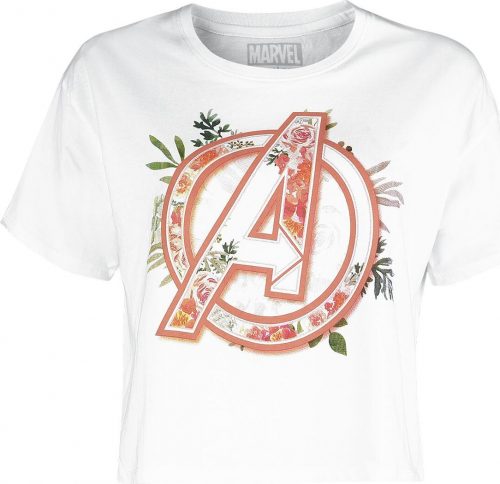 Marvel's The Avengers Kids - Floral Logo detské tricko bílá