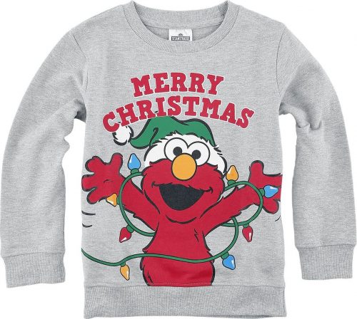 Sesame Street Kids - Merry Christmas - Elmo detská mikina prošedivelá