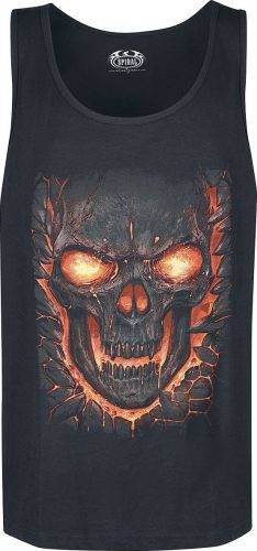 Spiral Skull Lava Tank top černá