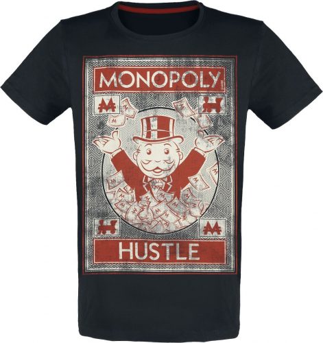 Monopoly Hustle Tričko černá