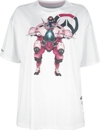 Overwatch D.VA Tričko bílá