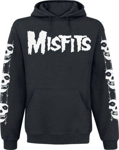 Misfits Skull / Logo Mikina s kapucí černá