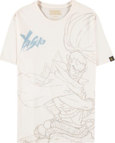 League Of Legends Yasuo - Screen-printed Tričko bílá