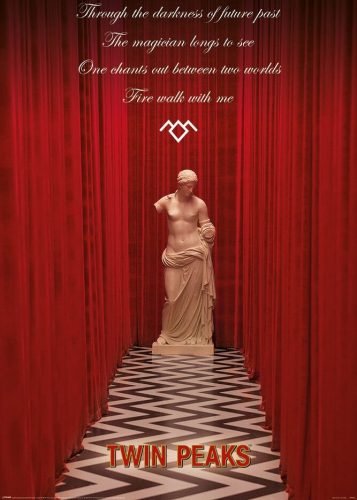 Twin Peaks The Black Lodge plakát vícebarevný