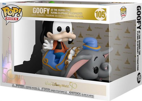 Dumbo Vinylová figurka č. 105 Goofy at the Dumbo the Flying Elephant (Pop! Rides) Sberatelská postava standard