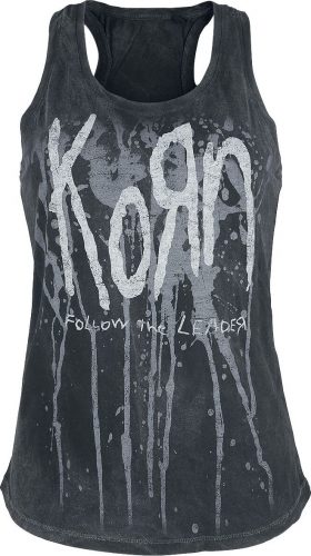 Korn Logo Drip Dámský top černá