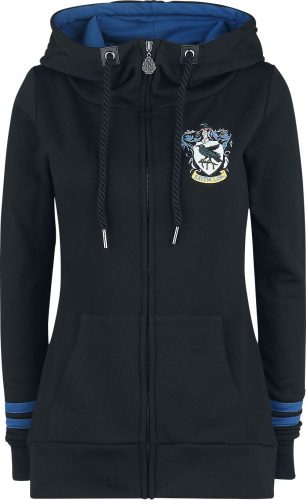 Harry Potter Ravenclaw Dámská mikina s kapucí na zip černá