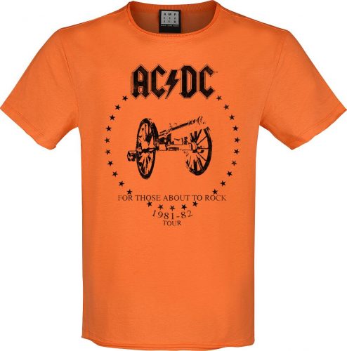 AC/DC Amplified Collection - For Those About To Rock Tričko oranžová