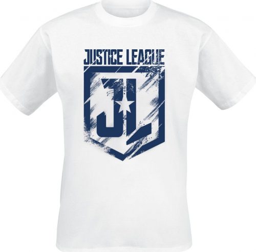 Justice League Core Indigo Logo Tričko bílá