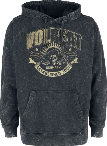 Volbeat Established 2001 Mikina s kapucí šedá