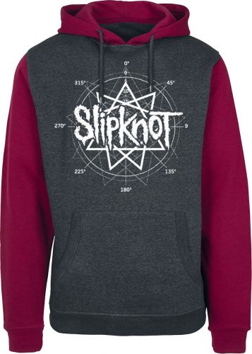 Slipknot All Hope Blood Mikina s kapucí šedá melírovaná / červená