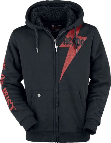 AC/DC EMP Signature Collection Mikina s kapucí na zip černá