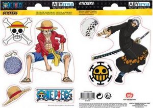 One Piece Luffy and Law sada nálepek vícebarevný