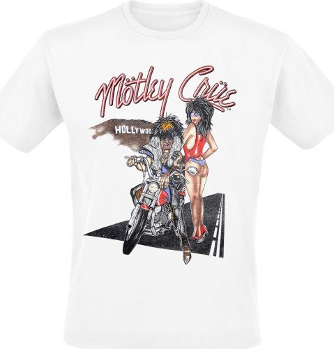 Mötley Crüe Alister Motorcycle 87 Tričko bílá