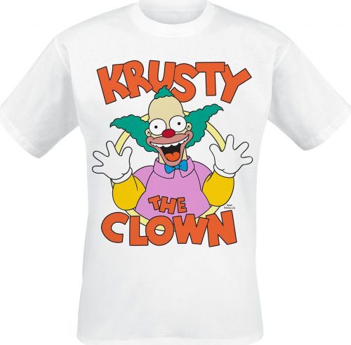 Die Simpsons Krusty The Clown Tričko bílá