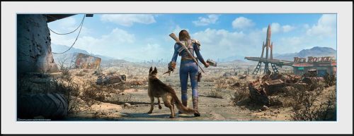 Fallout Sole Survivor Female Zarámovaný obraz vícebarevný