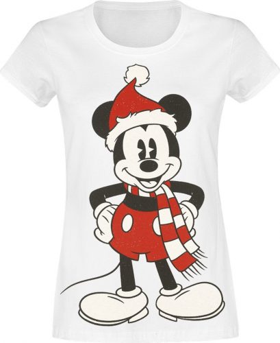 Mickey & Minnie Mouse Mickey Christmas Dámské tričko bílá