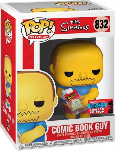 Die Simpsons Vinylová figurka č. 832 NYCC 2020 - Comic Book Guy Sberatelská postava standard