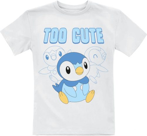 Pokémon Kids - Piplup Too Cute detské tricko bílá