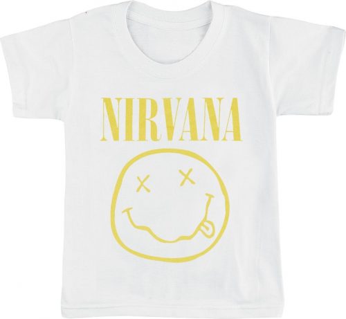 Nirvana Kids - Smiley detské tricko bílá