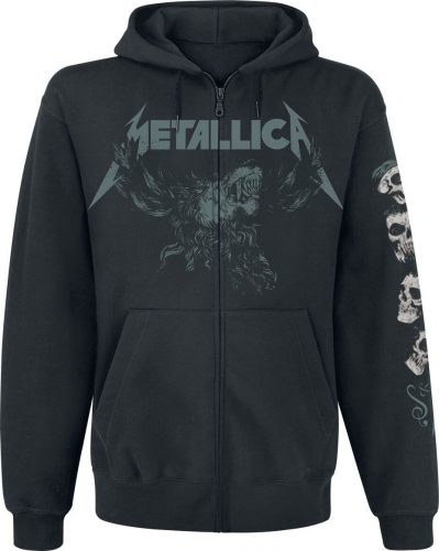 Metallica S&M2 - Skull Mikina s kapucí na zip černá