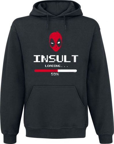 Deadpool Insult Loading Mikina s kapucí černá