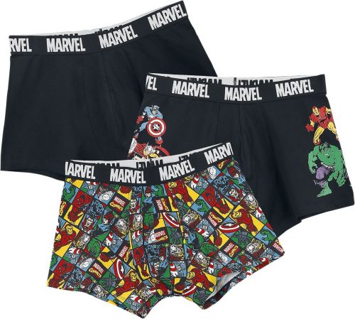 Avengers Marvel Comics Boxerky černá