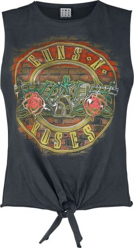 Guns N' Roses Amplified Collection - Neon Bullet Dámský top charcoal