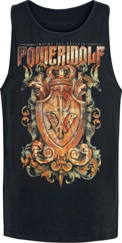 Powerwolf Metal Est Religio Crest Tank top černá