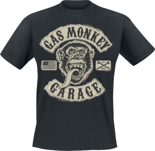 Gas Monkey Garage GMG Patch Tričko černá